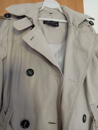 Chaqueta Zara Mujer Talla S Beige