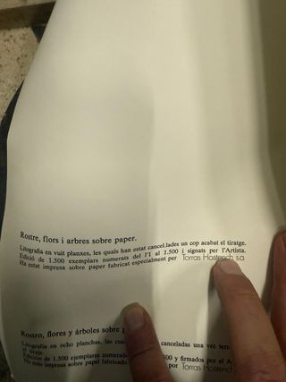 Litografía Cuixart Firmada