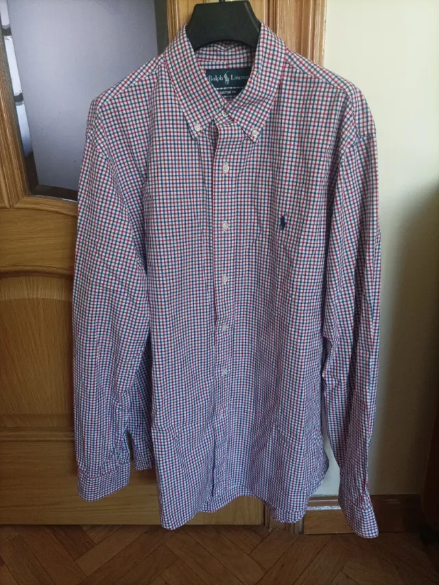 Camisa Ralph Lauren cuadros azul y rojo