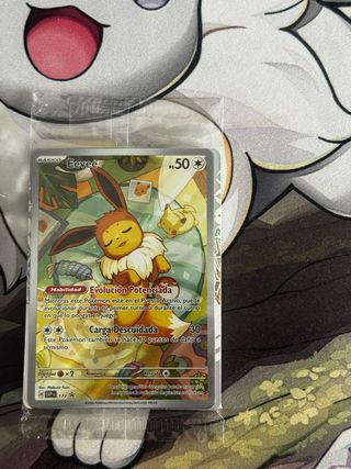 Cartas pokemon Eevee y fundas