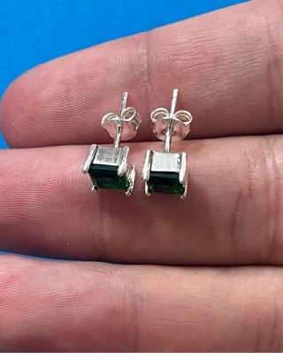 Deslumbrantes Pendientes Circonitas Plata 925