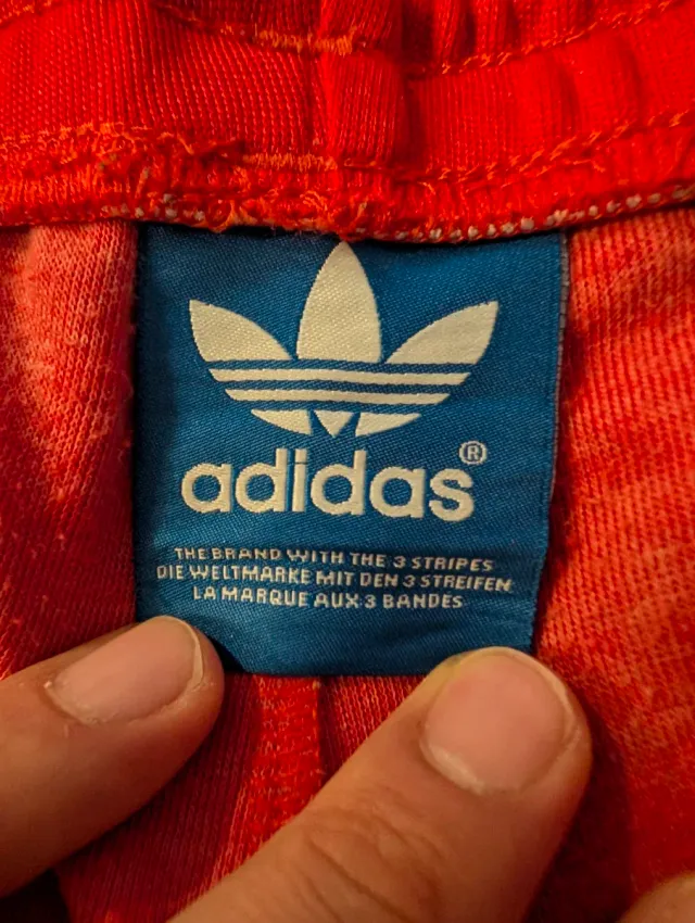 Pantalones Adidas Rojos Franjas Blancas