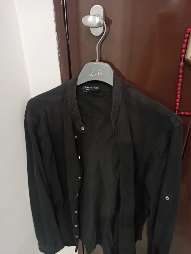 Camicia uomo Razzo nera taglia XL