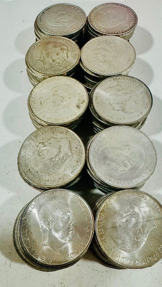 Monedas de Plata Francisco Franco 100 pesetas