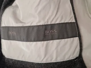 Gabardina Hugo Boss Beige Talla L Color Gris Beige