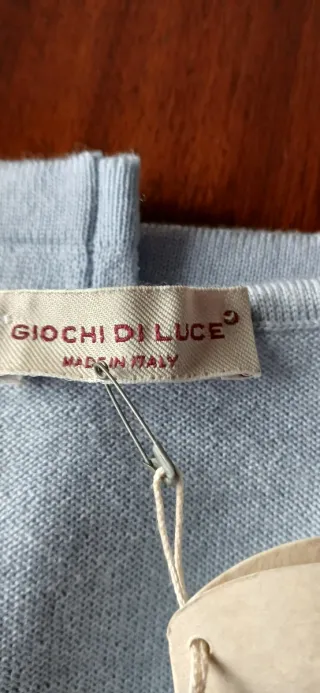 Maglioncino Girocollo Lana Merino Giochi di Luce