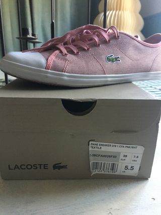 Zapatillas Lacoste Ziane Sneaker Rosa Talla 39