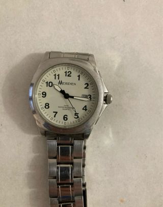 Orologio Meridien Argento e Bianco