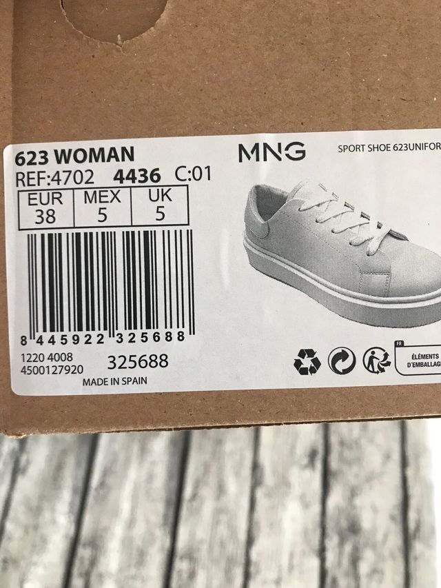 Zapatillas Mujer Mango Blancas