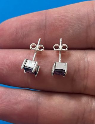 Lujosos Pendientes Circonitas Plata 925