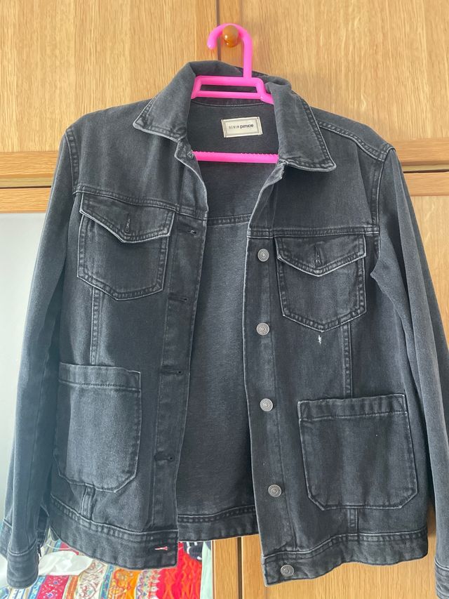 Chaqueta vaquera negra