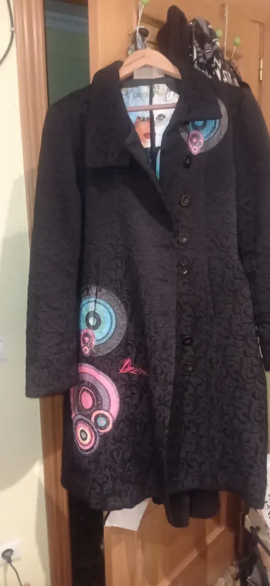Chaqueta Desigual Talla 44 Negra Multicolor