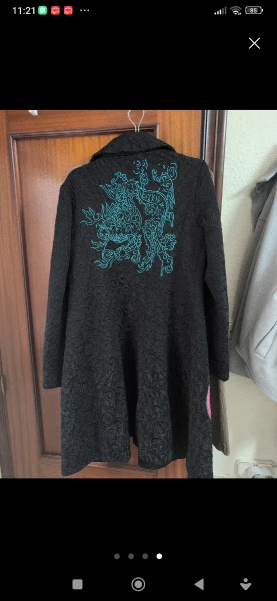 Chaqueta Desigual Talla 44 Negra Multicolor