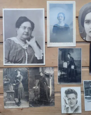 Lote fotografías antiguas de mujeres PP XX -40's