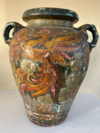 Antico Vaso Cinese Decorato