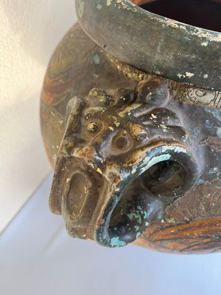 Antico Vaso Cinese Decorato