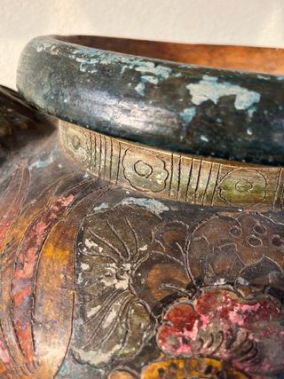 Antico Vaso Cinese Decorato