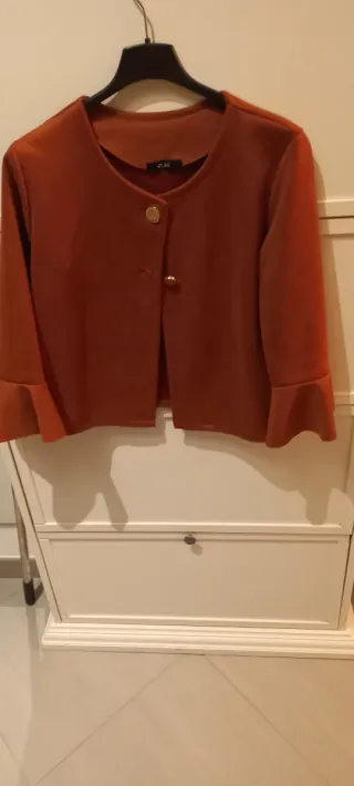 Blazer effetto pelle scamosciata tortora