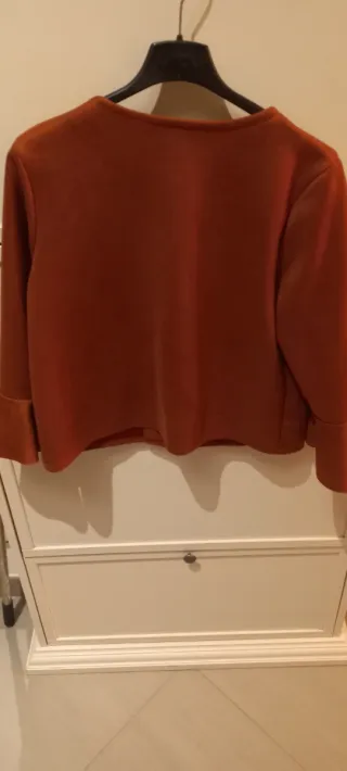 Blazer effetto pelle scamosciata tortora