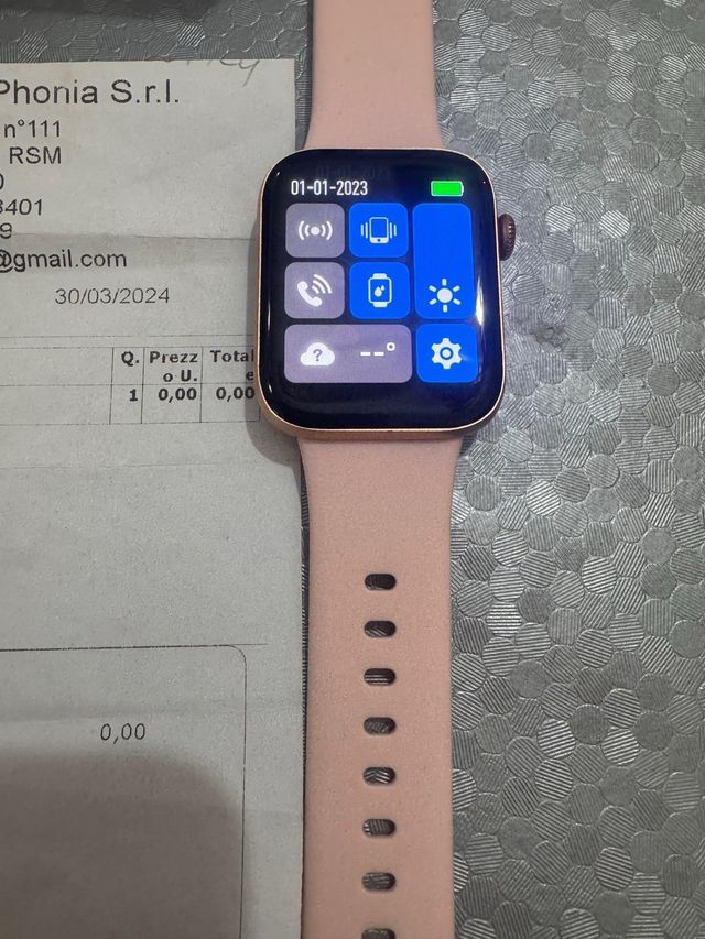 Smartwatch Energy Fit SQ20 AMOLED Oro Rosa