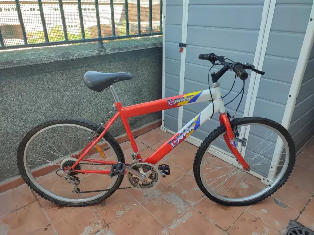 Bicicleta Montaña T-Man Roja y Blanca