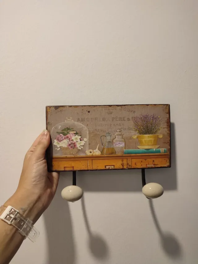 Perchero decorativo estilo rural