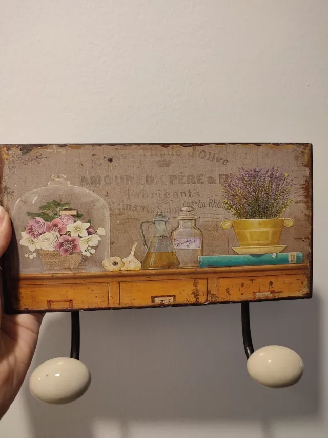 Perchero decorativo estilo rural