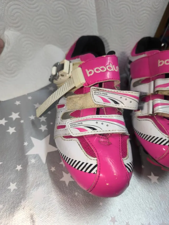 Scarpe da ciclismo rosa Boodun taglia 38