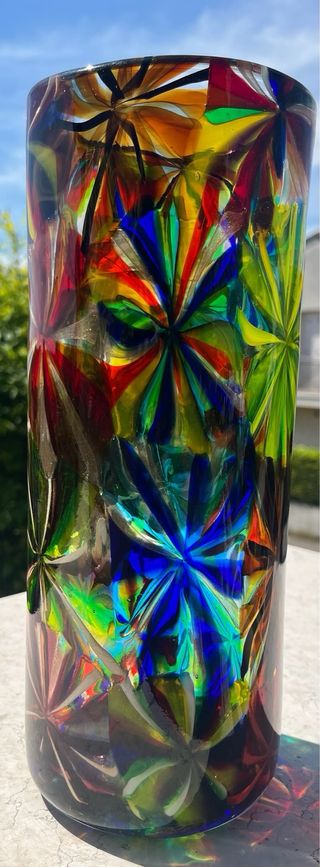 Vaso Perelda per F.lli Toso Vetro