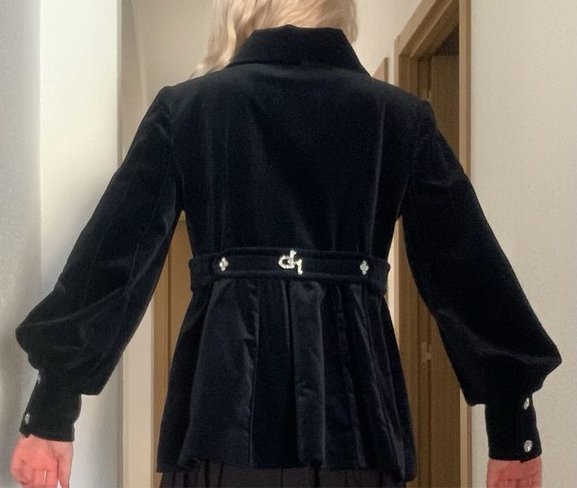 Blazer Negro Vintage Roberto Brilliare Talla S