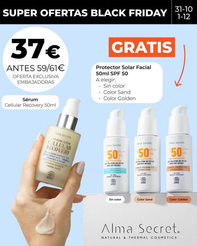 Alma Secret Cellular Recovery + Solar SPF 50