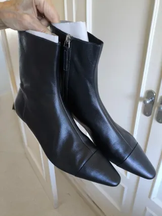 Botines Zara Talla 39 Negro