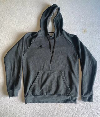 Felpa Adidas Grigia con Cappuccio