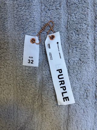 Jeans Purple Brand bianchi con macchie