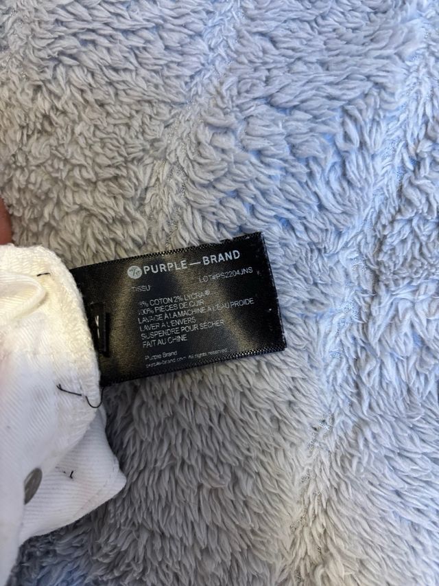 Jeans Purple Brand bianchi con macchie