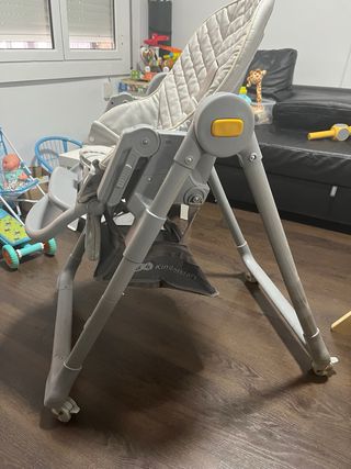 Trona bebé 0-4 años, reclinable y con ruedas