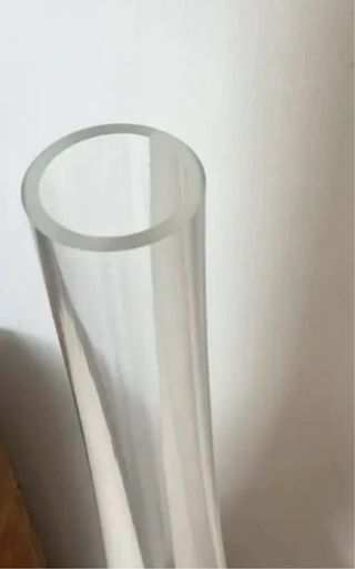 Vaso Murano collo lungo bianco