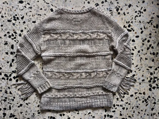 Jersey de punto con flecos Talla M