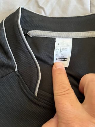 Maglia Rugby KIPSTA Nera a Strisce