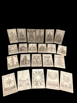 Baraja Tarot Madera Grabada