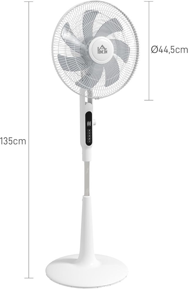 Ventilador HOMCOM con Mando a Distancia