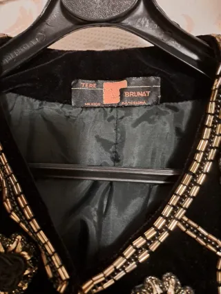 Chaqueta Torera Negra Bordada