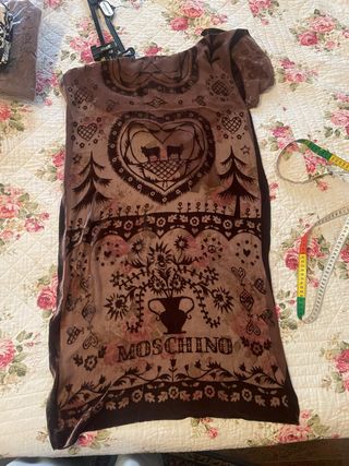 Foulard Moschino Marrone e Rosa