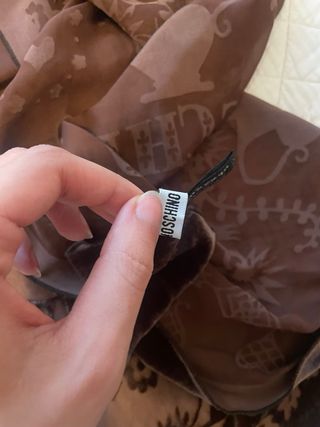 Foulard Moschino Marrone e Rosa