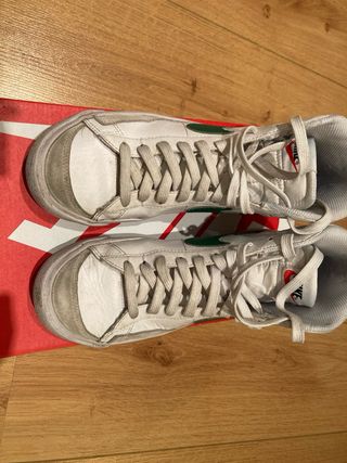 Zapatillas Nike Blazer Mid '77 Blancas y Verdes