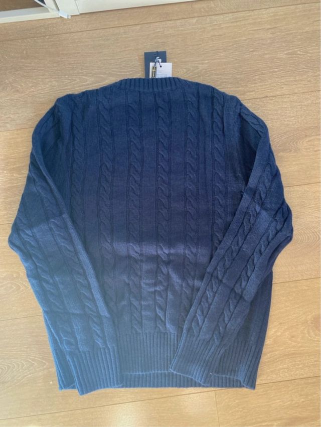 Jersey Polo Ralph Lauren azul trenzado