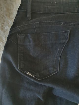 Pantalones vaqueros negros Salsa Talla 34