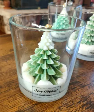 Candela Albero Natale Vetro