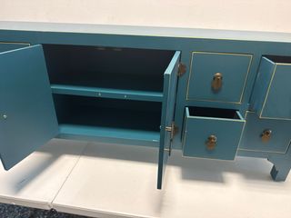 Mueble TV abeto azul