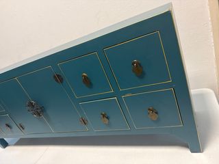 Mueble TV abeto azul